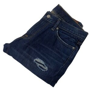 Abercrombie & Fitch Langdon Skinny Jeans Mens 31x32 Dark Wash Distressed Stretch